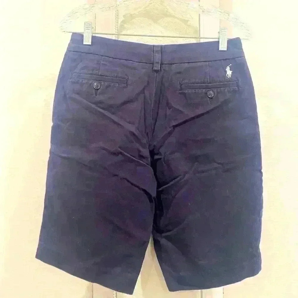 RALPH LAUREN SPORT | Navy Golf Shorts | Sz 4 100% Cotton | EUC